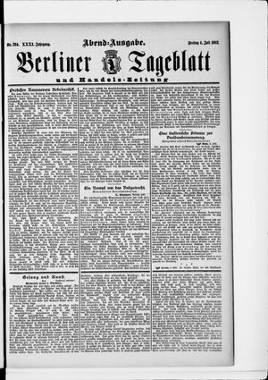 Berliner Tageblatt und Handels-Zeitung vom 04.07.1902