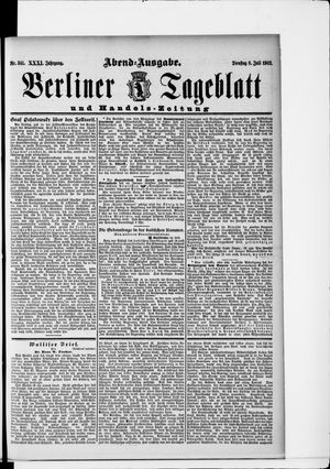Berliner Tageblatt und Handels-Zeitung vom 08.07.1902