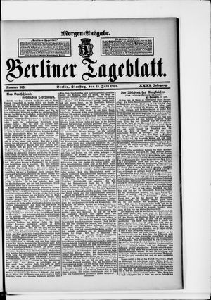 Berliner Tageblatt und Handels-Zeitung vom 15.07.1902