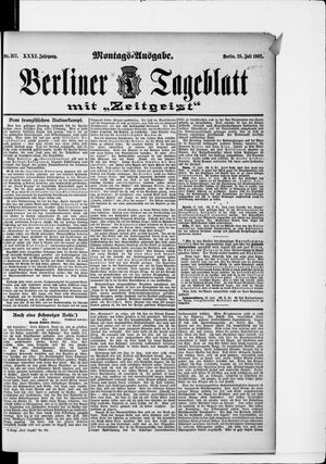 Berliner Tageblatt und Handels-Zeitung vom 28.07.1902