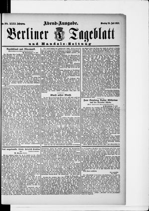 Berliner Tageblatt und Handels-Zeitung vom 28.07.1902