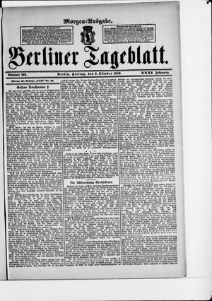 Berliner Tageblatt und Handels-Zeitung vom 03.10.1902