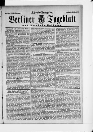 Berliner Tageblatt und Handels-Zeitung vom 14.10.1902