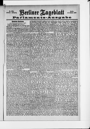 Berliner Tageblatt und Handels-Zeitung on Oct 16, 1902