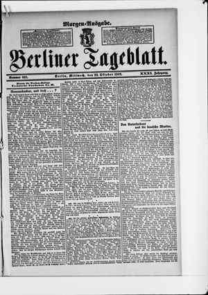 Berliner Tageblatt und Handels-Zeitung vom 22.10.1902
