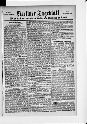 Berliner Tageblatt und Handels-Zeitung on Oct 24, 1902