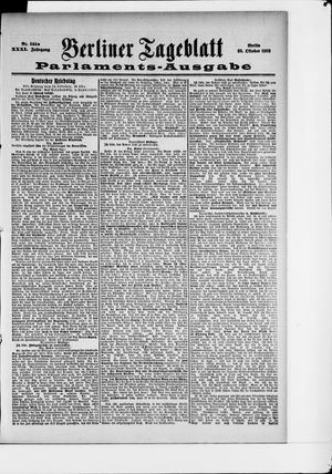 Berliner Tageblatt und Handels-Zeitung vom 26.10.1902