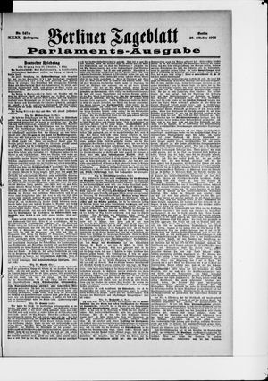 Berliner Tageblatt und Handels-Zeitung vom 28.10.1902