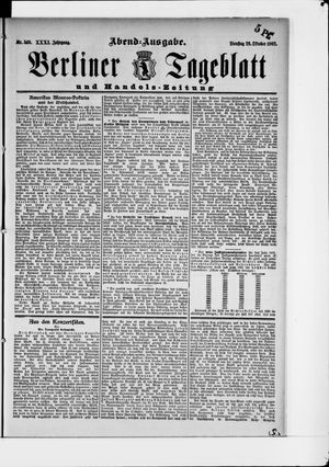 Berliner Tageblatt und Handels-Zeitung vom 28.10.1902