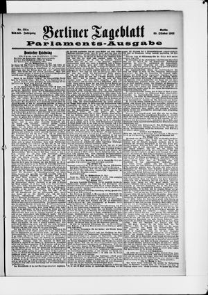 Berliner Tageblatt und Handels-Zeitung vom 30.10.1902