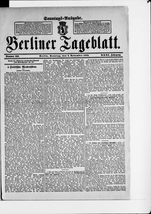 Berliner Tageblatt und Handels-Zeitung vom 02.11.1902