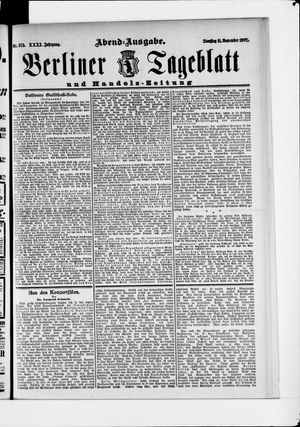Berliner Tageblatt und Handels-Zeitung vom 11.11.1902