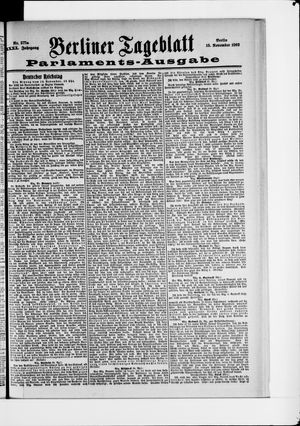 Berliner Tageblatt und Handels-Zeitung vom 13.11.1902