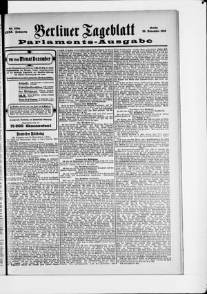 Berliner Tageblatt und Handels-Zeitung on Nov 26, 1902