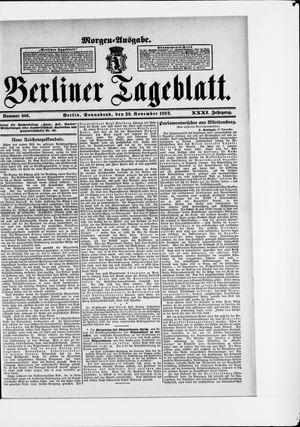 Berliner Tageblatt und Handels-Zeitung vom 29.11.1902