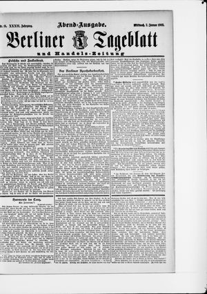 Berliner Tageblatt und Handels-Zeitung vom 07.01.1903