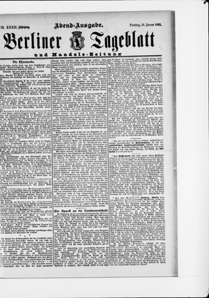 Berliner Tageblatt und Handels-Zeitung vom 13.01.1903
