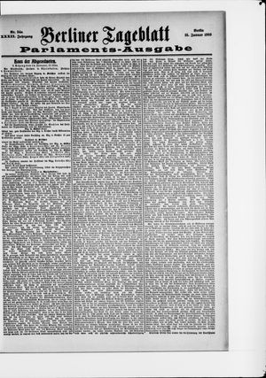 Berliner Tageblatt und Handels-Zeitung vom 15.01.1903