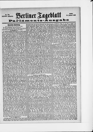 Berliner Tageblatt und Handels-Zeitung on Jan 16, 1903