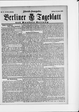 Berliner Tageblatt und Handels-Zeitung vom 16.01.1903