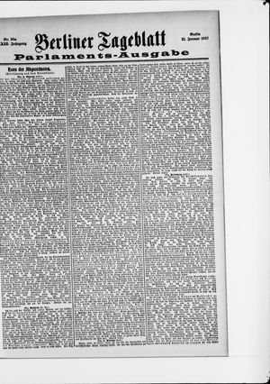 Berliner Tageblatt und Handels-Zeitung vom 21.01.1903