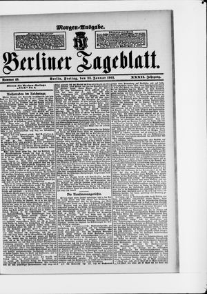 Berliner Tageblatt und Handels-Zeitung vom 23.01.1903