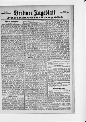 Berliner Tageblatt und Handels-Zeitung vom 30.01.1903