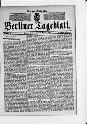 Berliner Tageblatt und Handels-Zeitung on Jan 30, 1903