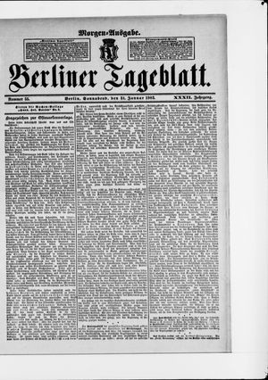 Berliner Tageblatt und Handels-Zeitung on Jan 31, 1903