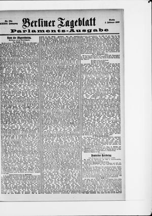 Berliner Tageblatt und Handels-Zeitung vom 01.02.1903