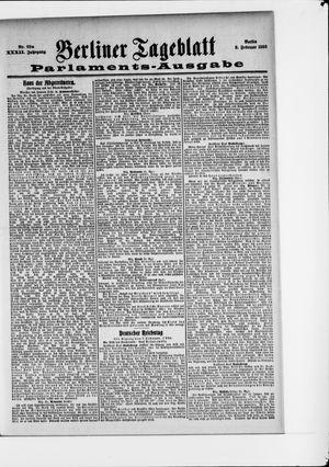 Berliner Tageblatt und Handels-Zeitung vom 08.02.1903
