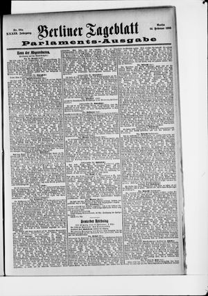 Berliner Tageblatt und Handels-Zeitung vom 14.02.1903