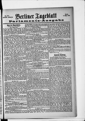 Berliner Tageblatt und Handels-Zeitung on Mar 6, 1903