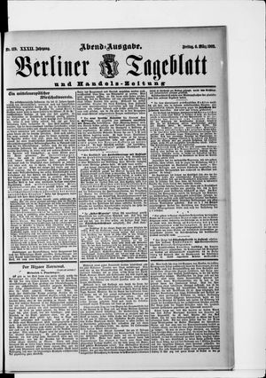 Berliner Tageblatt und Handels-Zeitung vom 06.03.1903