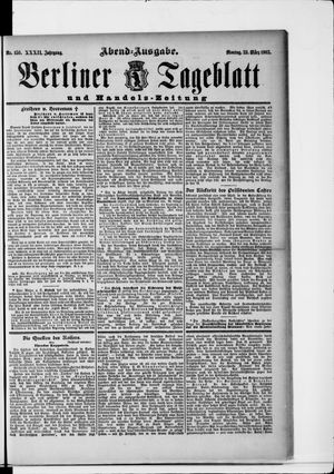 Berliner Tageblatt und Handels-Zeitung vom 23.03.1903