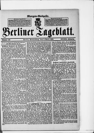 Berliner Tageblatt und Handels-Zeitung vom 02.04.1903