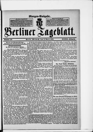 Berliner Tageblatt und Handels-Zeitung vom 08.04.1903
