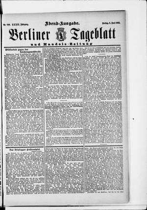 Berliner Tageblatt und Handels-Zeitung on Jun 5, 1903