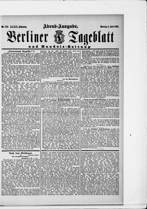 Berliner Tageblatt und Handels-Zeitung vom 08.06.1903