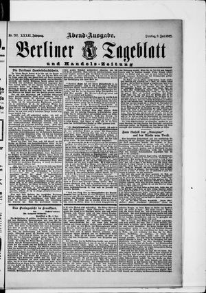 Berliner Tageblatt und Handels-Zeitung vom 09.06.1903