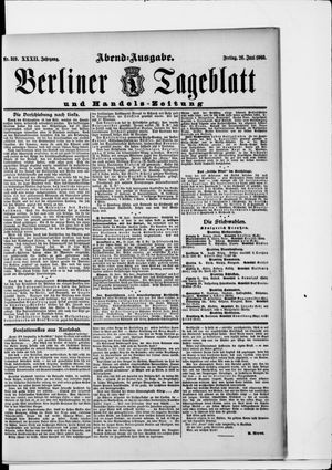 Berliner Tageblatt und Handels-Zeitung vom 26.06.1903