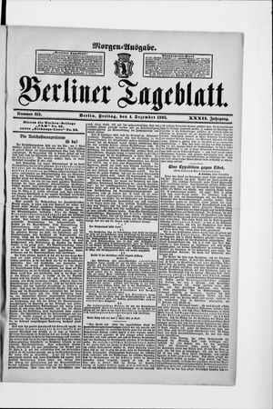 Berliner Tageblatt und Handels-Zeitung vom 04.12.1903