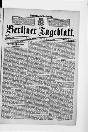 Berliner Tageblatt und Handels-Zeitung vom 06.12.1903