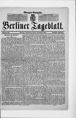 Berliner Tageblatt und Handels-Zeitung vom 08.12.1903