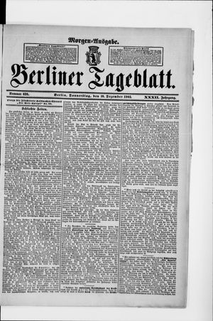 Berliner Tageblatt und Handels-Zeitung vom 10.12.1903