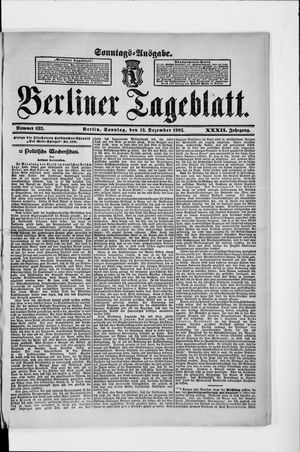 Berliner Tageblatt und Handels-Zeitung vom 13.12.1903