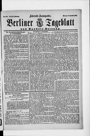 Berliner Tageblatt und Handels-Zeitung vom 28.12.1903