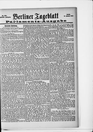 Berliner Tageblatt und Handels-Zeitung vom 14.01.1904