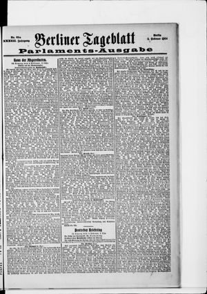 Berliner Tageblatt und Handels-Zeitung vom 05.02.1904