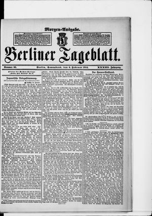 Berliner Tageblatt und Handels-Zeitung vom 06.02.1904